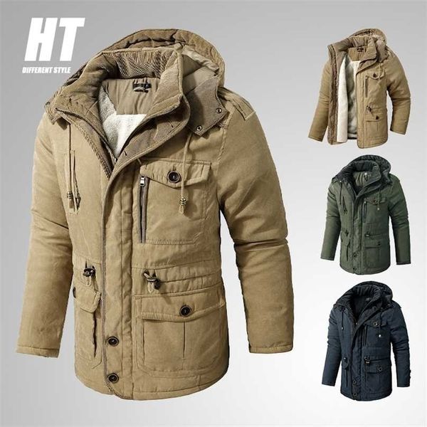 winter men hooded parkas jacket mid-length fleece thick cotton-padded jackets men multi-pocket casual overcoat fur linner coats 211204, Black
winter men hooded parkas jacket mid-length fleece thick cotton-padded jackets men multi-pocket casual overcoat fur linner coats 211204, Black