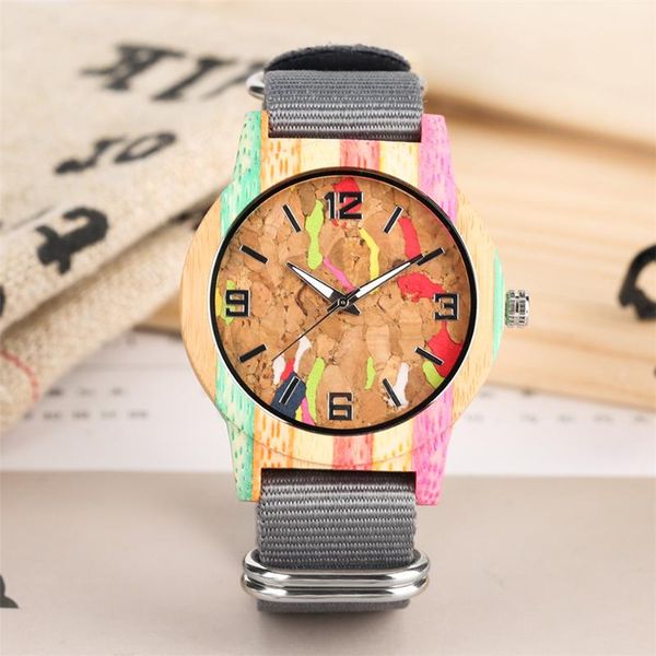 wristwatches colorful bamboo watch quartz wristwatch fashion grey nylon wristband cork wood round dial men women natural wooden clock, Slivery;brown
wristwatches colorful bamboo watch quartz wristwatch fashion grey nylon wristband cork wood round dial men women natural wooden clock, Slivery;brown