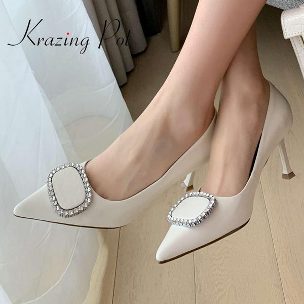 krazing pot limited customization big size genuine leather pointed toe high heels rhinestone gorgeous fashion women pumps l22 dress shoes, Black
krazing pot limited customization big size genuine leather pointed toe high heels rhinestone gorgeous fashion women pumps l22 dress shoes, Black