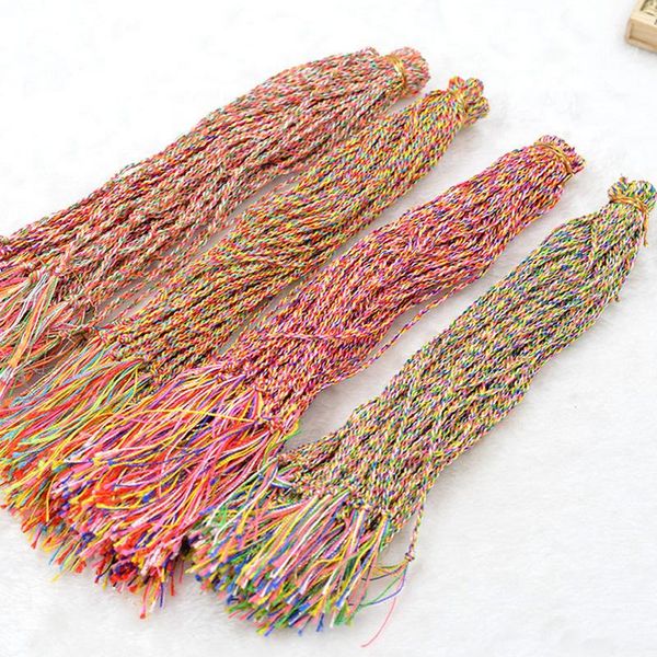charm bracelets 100pcs/lot long rope tassel for bracelet ethnic fashion weave diy colorful lucky braided jewelry finding woman, Golden;silver
charm bracelets 100pcs/lot long rope tassel for bracelet ethnic fashion weave diy colorful lucky braided jewelry finding woman, Golden;silver