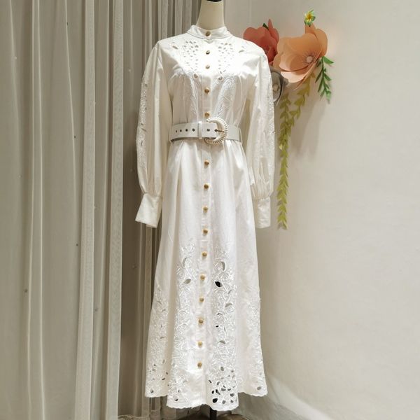 casual dresses korean spring fashion hollow out embroidery french bubble sleeve stand collar sashes long 5dm5 848b, Black;gray
casual dresses korean spring fashion hollow out embroidery french bubble sleeve stand collar sashes long 5dm5 848b, Black;gray