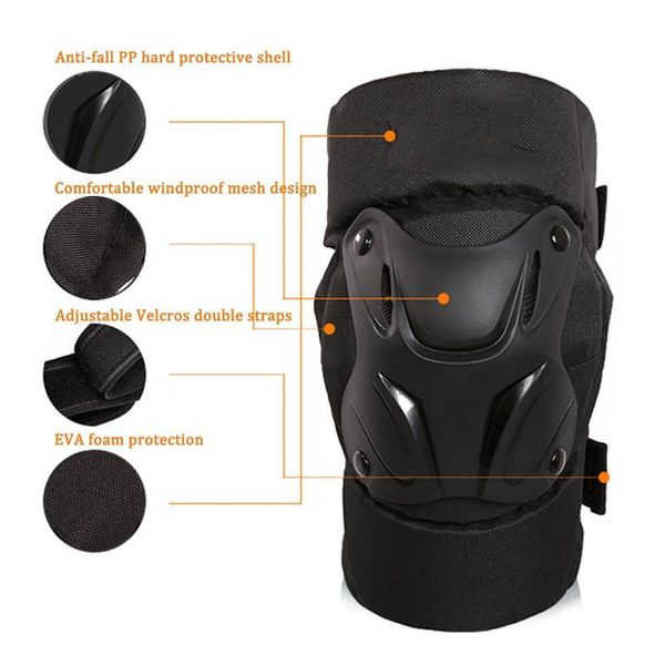 motorbike bicycle kneepad protective adjustable pp shell eva foam leg pads guards off-road skiing sportswear accessories elbow & knee, Black;gray
motorbike bicycle kneepad protective adjustable pp shell eva foam leg pads guards off-road skiing sportswear accessories elbow & knee, Black;gray