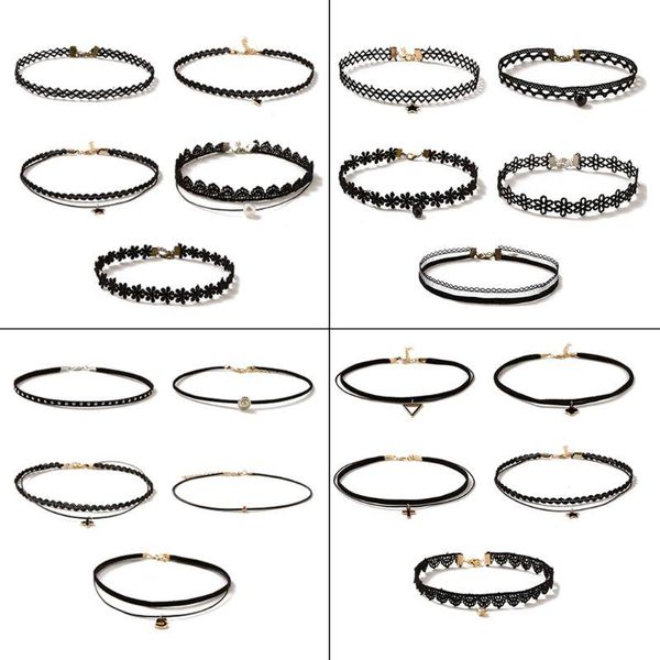 hair accessories 5 pcs fashion pretty girls black multi layer lace chains necklace kids exquisite gothic stretch choker jewelry headwear, Slivery;white
hair accessories 5 pcs fashion pretty girls black multi layer lace chains necklace kids exquisite gothic stretch choker jewelry headwear, Slivery;white