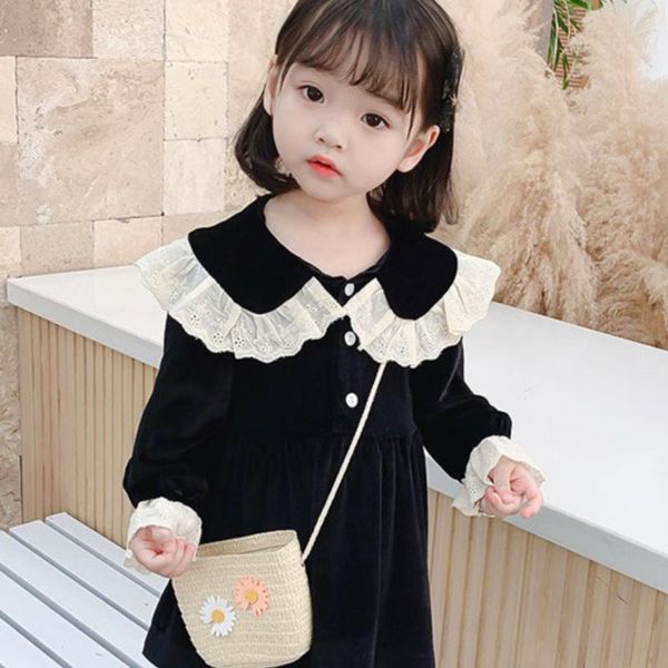 girl's dresses girls' dress 2021 autumn sweet sailor collar korean velvet bubble sleeve princess children solid color casual, Red;yellow
girl's dresses girls' dress 2021 autumn sweet sailor collar korean velvet bubble sleeve princess children solid color casual, Red;yellow