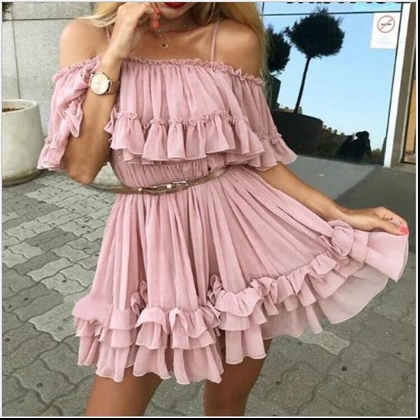 off shoulder women dresses ruffle dress casual vestidos elegant pleated summer chiffon mini beach 138, Black;gray
off shoulder women dresses ruffle dress casual vestidos elegant pleated summer chiffon mini beach 138, Black;gray