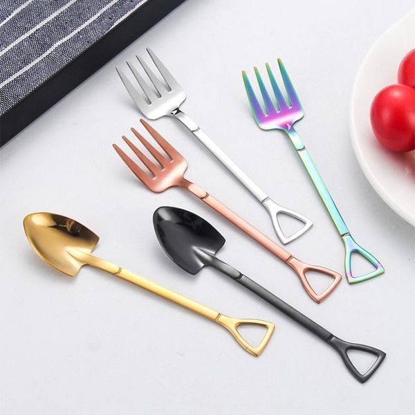 creative children 304 stainless steel shovel spoon stirring golden fruit fork coffee watermelon forks
creative children 304 stainless steel shovel spoon stirring golden fruit fork coffee watermelon forks