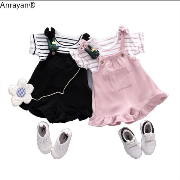 baby girls clothing kids striped t-shirt cartoon decoration dresses strap shorts sports suit born outfit infant clothes sets, White
baby girls clothing kids striped t-shirt cartoon decoration dresses strap shorts sports suit born outfit infant clothes sets, White