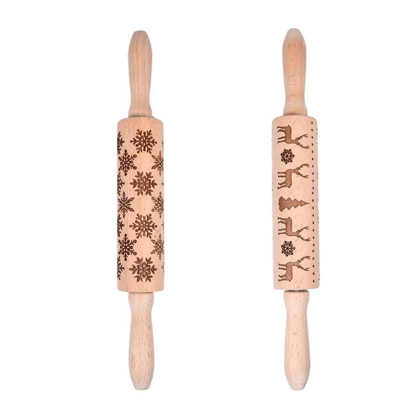 rolling pins & pastry boards 2/1pcs christmas pin snowflake elk pattern carved embossed kitchen tool fondant baking tools
rolling pins & pastry boards 2/1pcs christmas pin snowflake elk pattern carved embossed kitchen tool fondant baking tools