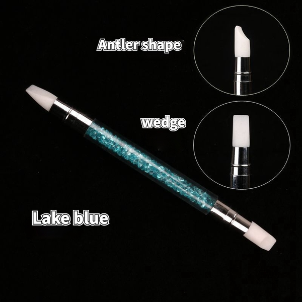 1pc dual-ended 2 ways nail art silicone sculpture pen carving diy painting glitter rhinestone acrylic manicure dotting tool, Silver
1pc dual-ended 2 ways nail art silicone sculpture pen carving diy painting glitter rhinestone acrylic manicure dotting tool, Silver