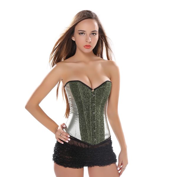 satin sequin burlesque overbust corset carnival lace up boned waist cincher bustier push up plus size s-2xl, Black;white
satin sequin burlesque overbust corset carnival lace up boned waist cincher bustier push up plus size s-2xl, Black;white