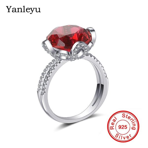 wedding rings yanleyu luxury big 3 carat red crystal zircon cz diamant engagement for women pure 925 silver jewelry pr188, Slivery;golden
wedding rings yanleyu luxury big 3 carat red crystal zircon cz diamant engagement for women pure 925 silver jewelry pr188, Slivery;golden
