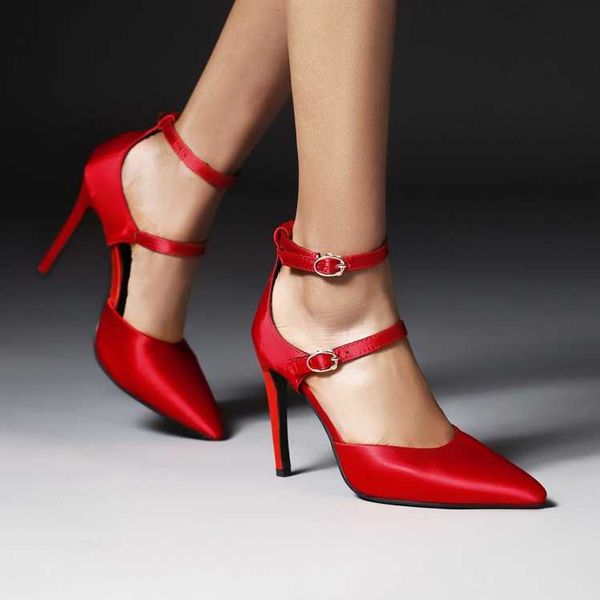 sandals ladies pointed toe wedding party shoes women's stilettos heel buckle strap pumps, Black
sandals ladies pointed toe wedding party shoes women's stilettos heel buckle strap pumps, Black