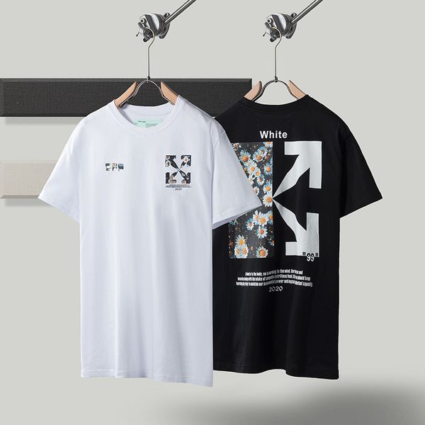 2021 summer new fashion brand daisy mosaic arrow print men's and women's short sleeve t-shirt, White
2021 summer new fashion brand daisy mosaic arrow print men's and women's short sleeve t-shirt, White