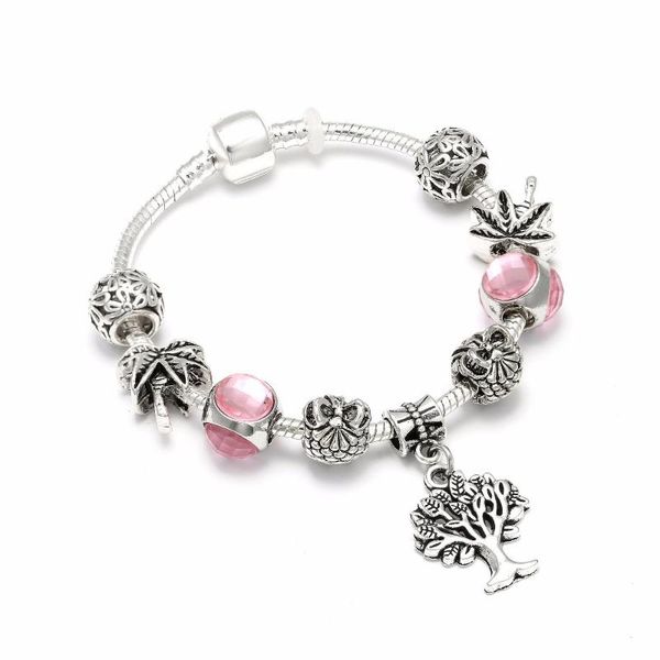 charm bracelets summer style silver color bracelet & bangle with tree of life pink crystal ball brand for women wedding jewelry, Golden;silver
charm bracelets summer style silver color bracelet & bangle with tree of life pink crystal ball brand for women wedding jewelry, Golden;silver