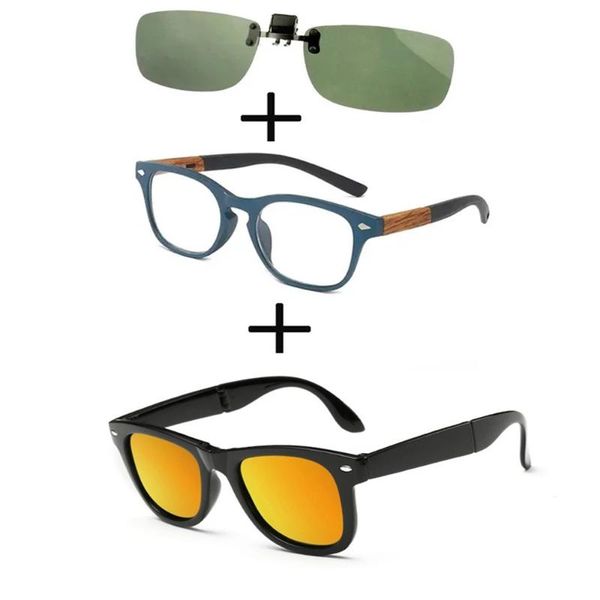 sunglasses 3pcs comfortable wooden squared frame reading glasses for men women + polarized foldable clip, White;black
sunglasses 3pcs comfortable wooden squared frame reading glasses for men women + polarized foldable clip, White;black