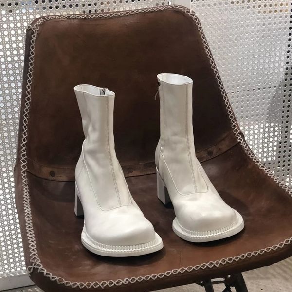 dress shoes 2021 autumn thick heel high heels side zipper wild martin boots retro white short tube casual fashion warm women's xgz, Black
dress shoes 2021 autumn thick heel high heels side zipper wild martin boots retro white short tube casual fashion warm women's xgz, Black
