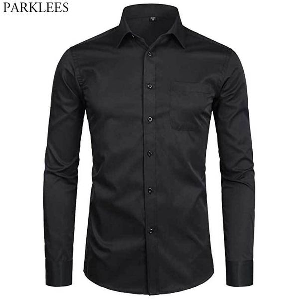 men's black dress shirts casual slim fit long sleeve formal business shirt men cotton brand shirt male chemise homme 210522, White;black
men's black dress shirts casual slim fit long sleeve formal business shirt men cotton brand shirt male chemise homme 210522, White;black