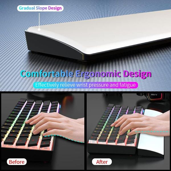 mouse pads & wrist rests mechanical keyboard pad 104/87/61 keys anti slip ergonomic comfort memory foam rest support for home office
mouse pads & wrist rests mechanical keyboard pad 104/87/61 keys anti slip ergonomic comfort memory foam rest support for home office