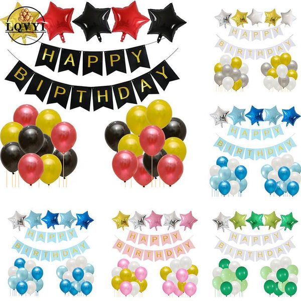 party decoration 39pcs happy birthday banner red black yellow baby shower wedding globos children's day toys balloon
party decoration 39pcs happy birthday banner red black yellow baby shower wedding globos children's day toys balloon
