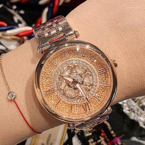 wristwatches dacr's stylish light-luxury lady steel strap watch crystal rotation running sand luxury designer women's quartz, Slivery;brown
wristwatches dacr's stylish light-luxury lady steel strap watch crystal rotation running sand luxury designer women's quartz, Slivery;brown