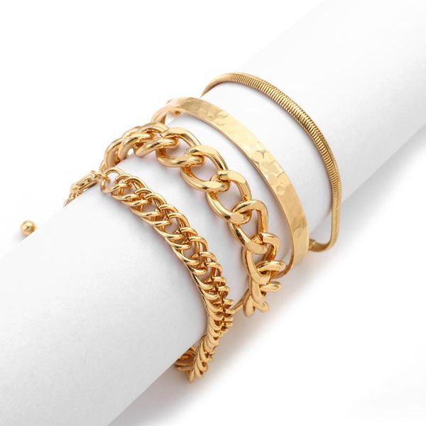 4pcs/set bohemia men women alloy gold color bracelet set & bangle boho luxury handmade jewelry lover couple gift link, chain, Black
4pcs/set bohemia men women alloy gold color bracelet set & bangle boho luxury handmade jewelry lover couple gift link, chain, Black