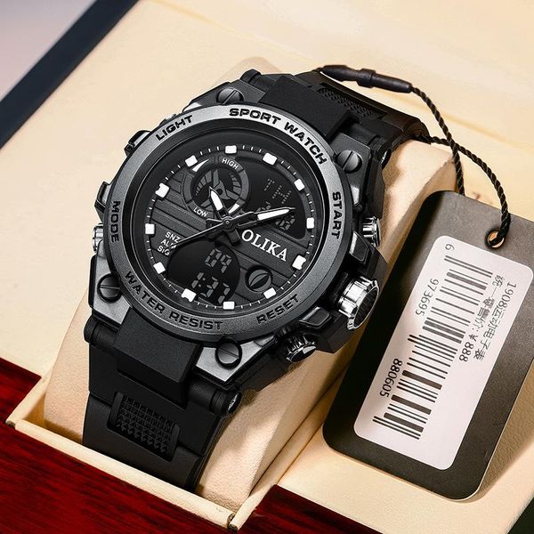 wristwatches shockproof student watch double display waterproof electronic outdoor sports timing multifunctional quartz, Slivery;brown
wristwatches shockproof student watch double display waterproof electronic outdoor sports timing multifunctional quartz, Slivery;brown