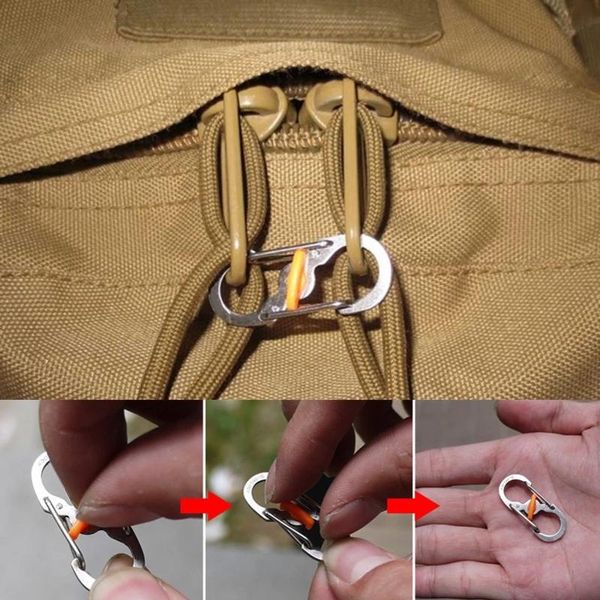 cords, slings and webbing 5pcs outdoor camping aluminum snap carabiner s type key chain clip hiking camp hook keychain buckle tool kit climb
cords, slings and webbing 5pcs outdoor camping aluminum snap carabiner s type key chain clip hiking camp hook keychain buckle tool kit climb