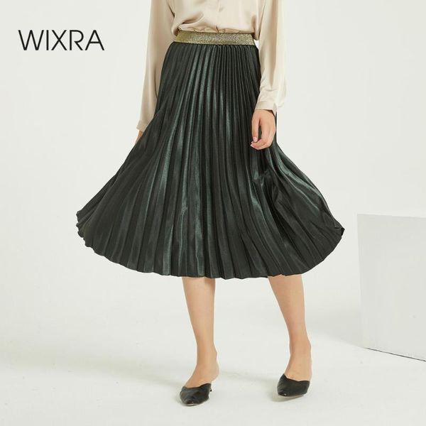 wixra women patchwork pleated skirts high waist a line mid-calf skirt velvet ladies bottom 2021 autumn winter, Black
wixra women patchwork pleated skirts high waist a line mid-calf skirt velvet ladies bottom 2021 autumn winter, Black