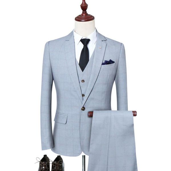 arrival spring style men boutique plaid suits fashion casual single breasted men's three-piece dress s-5xl & blazers, White;black
arrival spring style men boutique plaid suits fashion casual single breasted men's three-piece dress s-5xl & blazers, White;black