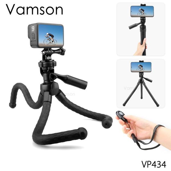 vamson for live broadcast shoot video selfie sport camera dslr with handle ocs flexible tripod vp434 tripods
vamson for live broadcast shoot video selfie sport camera dslr with handle ocs flexible tripod vp434 tripods