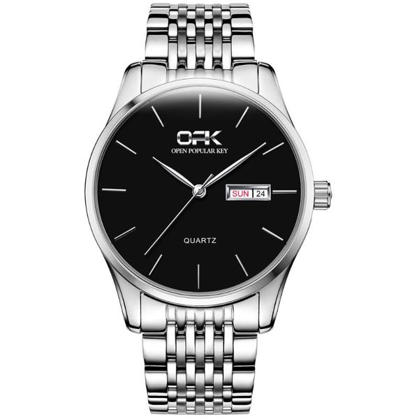 wristwatches opk men watch brand fashion and casual stainless steel strap waterproof business quartz wristwatch gift for male g8106, Slivery;brown
wristwatches opk men watch brand fashion and casual stainless steel strap waterproof business quartz wristwatch gift for male g8106, Slivery;brown