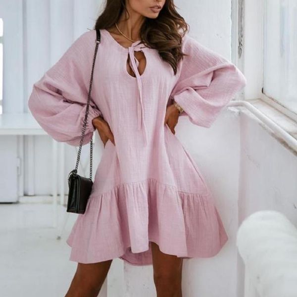 casual dresses lady elegant solid flax party dress 2021 summer hollow out lace-up design for women long sleeve loose, Black;gray
casual dresses lady elegant solid flax party dress 2021 summer hollow out lace-up design for women long sleeve loose, Black;gray