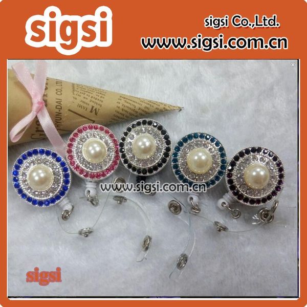 pins, brooches 100pcs round rhinestone pearl retractable id badge holder reel/name card for decoration gift, Gray
pins, brooches 100pcs round rhinestone pearl retractable id badge holder reel/name card for decoration gift, Gray
