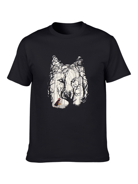 men's t-shirts tree of life and child's wolf silhouette 100% cotton t-shirt hip-hop harajuku style oversized top, White;black
men's t-shirts tree of life and child's wolf silhouette 100% cotton t-shirt hip-hop harajuku style oversized top, White;black