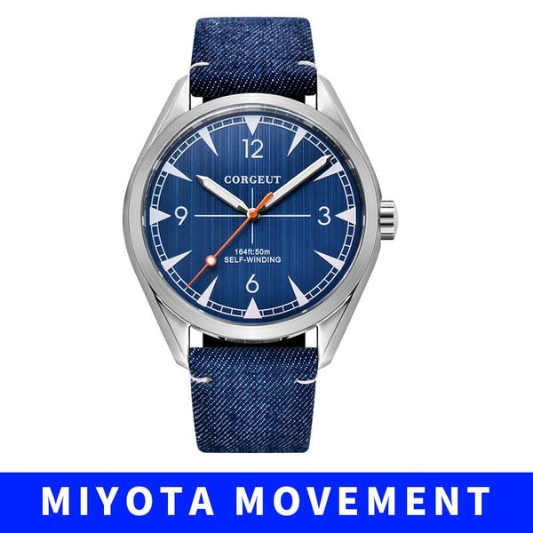wristwatches miyota 8215 movement 41mm corgeut mens watch automatic mechanical 316l steel sapphire glass men wristwatch leather strap clock, Slivery;brown
wristwatches miyota 8215 movement 41mm corgeut mens watch automatic mechanical 316l steel sapphire glass men wristwatch leather strap clock, Slivery;brown