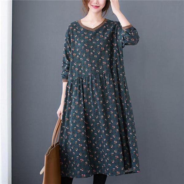 women's t-shirt 2021 soft cotton linen loose women dress long sleeve autumn print floral vintage plus size casual, White
women's t-shirt 2021 soft cotton linen loose women dress long sleeve autumn print floral vintage plus size casual, White