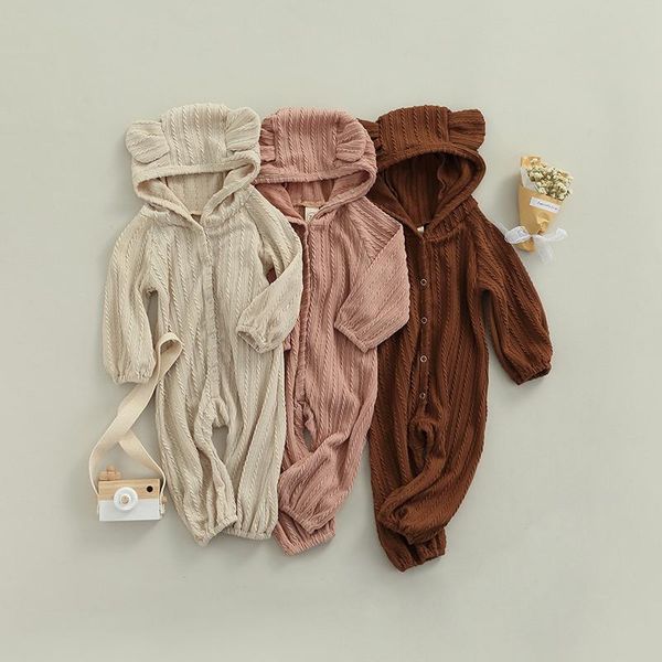 jumpsuits 3 colors autumn born baby boys girls casual knitted rompers solid long sleeve hooded ears overalls soft clothes, Blue
jumpsuits 3 colors autumn born baby boys girls casual knitted rompers solid long sleeve hooded ears overalls soft clothes, Blue