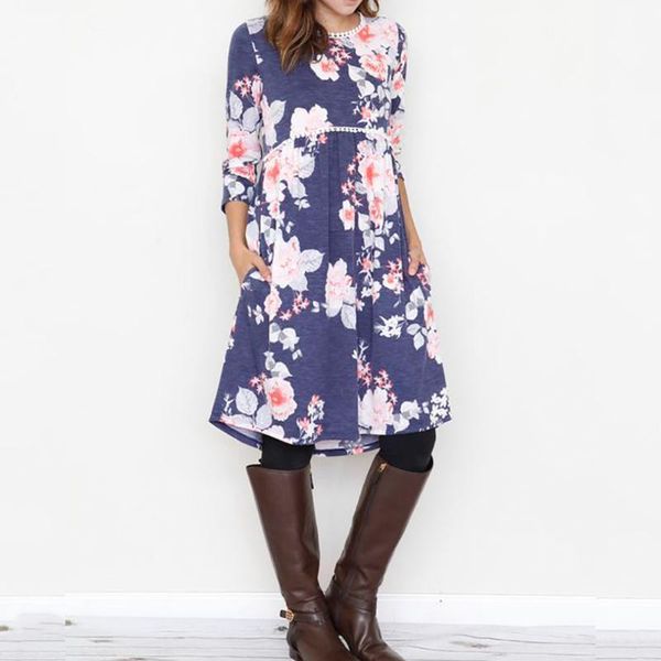 fashion floral midi dress for women 2021 loose a-line elegant dresses ladies autumn and winter pleated o-neck vestidos femme casual, Black;gray
fashion floral midi dress for women 2021 loose a-line elegant dresses ladies autumn and winter pleated o-neck vestidos femme casual, Black;gray