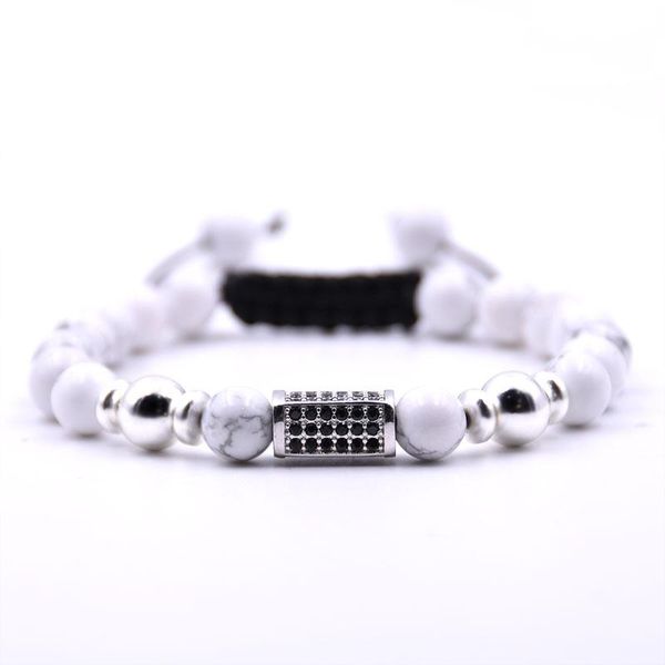 kang hua 2021 personality 5 color 8mm stone manual weaving bracelet pave cz silver cuboid bracelets for men&women jewelry gifts beaded, stra, Black
kang hua 2021 personality 5 color 8mm stone manual weaving bracelet pave cz silver cuboid bracelets for men&women jewelry gifts beaded, stra, Black