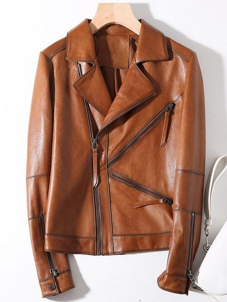 women's leather & faux fmfssom 2021 autumn women retro pu jacket casual long sleeve elegant windproof green coats moto biker basic outw, Black
women's leather & faux fmfssom 2021 autumn women retro pu jacket casual long sleeve elegant windproof green coats moto biker basic outw, Black