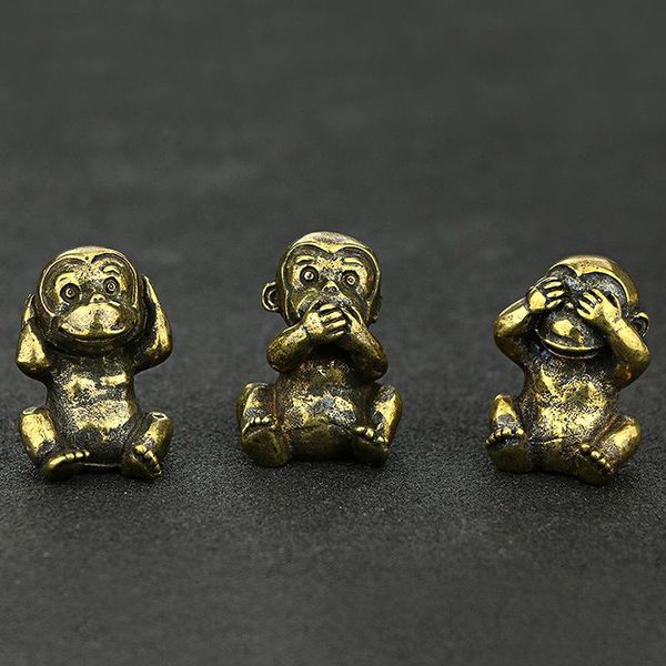 vintage brass 3 styles monkeys figurines small ornaments mini animal sculpture home office desk decorative ornament funny gift objects &
vintage brass 3 styles monkeys figurines small ornaments mini animal sculpture home office desk decorative ornament funny gift objects &