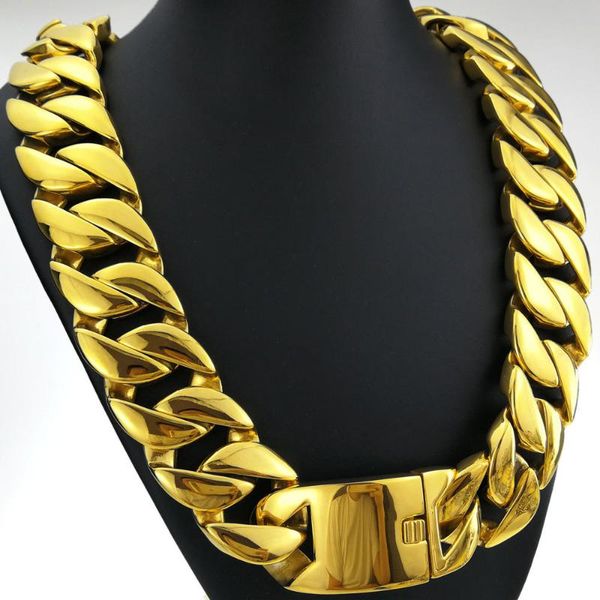chains stainless steel golden 32mm super heavy t show jewelry men flat miami curb cuban chain necklaces hip hop exaggerated necklace, Silver
chains stainless steel golden 32mm super heavy t show jewelry men flat miami curb cuban chain necklaces hip hop exaggerated necklace, Silver