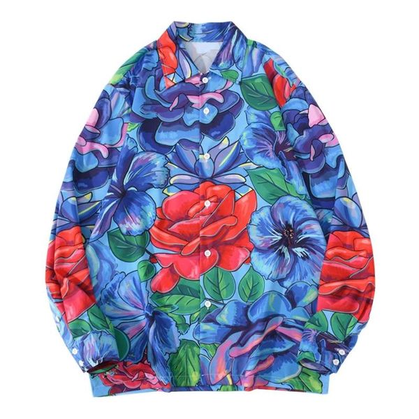 men hip hop harajuku long sleeve button party blouse rose flowers print floral hawaiian beach shirts streetwear men's casual, White;black
men hip hop harajuku long sleeve button party blouse rose flowers print floral hawaiian beach shirts streetwear men's casual, White;black