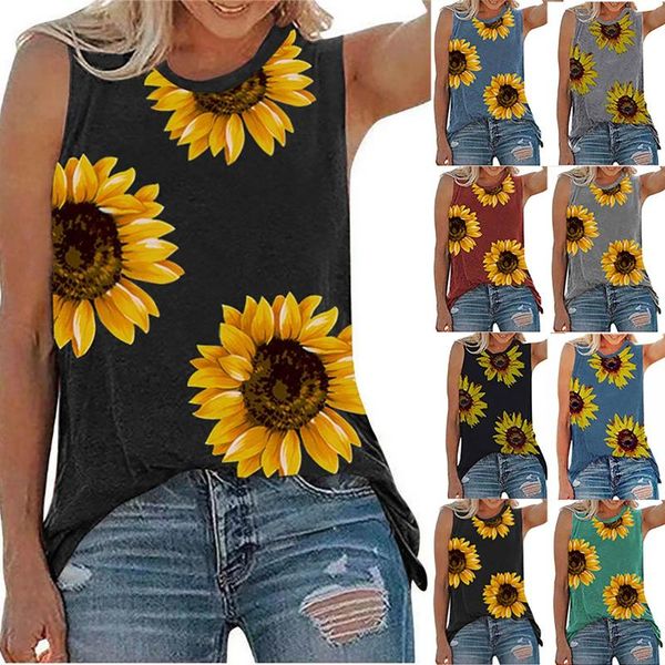 women's tanks & camis sleeveless loose boho beach female 2021 women summer o-neck daisy print tank graphic streetwear, White
women's tanks & camis sleeveless loose boho beach female 2021 women summer o-neck daisy print tank graphic streetwear, White