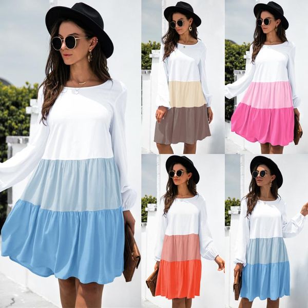 casual dresses women's autumn dress female fashion holiday solid color stitching contrast loose round neck long sleeve ladies, Black;gray
casual dresses women's autumn dress female fashion holiday solid color stitching contrast loose round neck long sleeve ladies, Black;gray