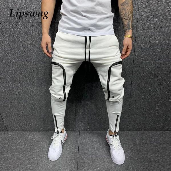 men's pants fashion zipper pockets slim pencil autumn male drawstring sweatpants summer casual vintage solid men trousers streetwear, Black
men's pants fashion zipper pockets slim pencil autumn male drawstring sweatpants summer casual vintage solid men trousers streetwear, Black