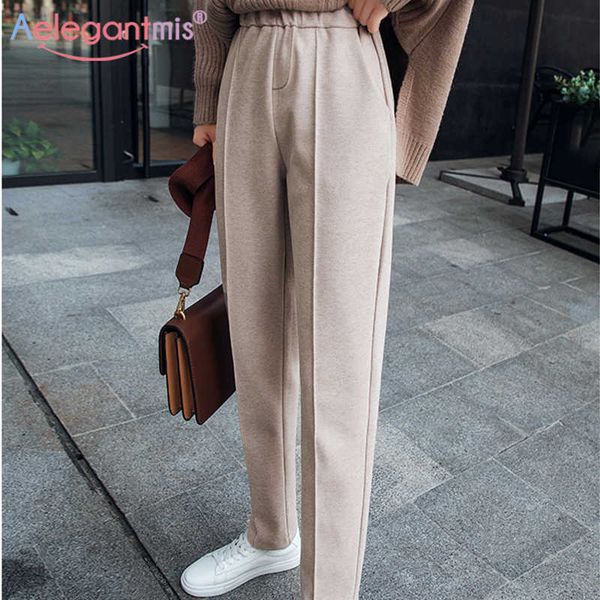 aelegantmis elastic high waist pants women office lady loose casual straight ankle length harem pencil trousers pockets ol 210607, Black;white
aelegantmis elastic high waist pants women office lady loose casual straight ankle length harem pencil trousers pockets ol 210607, Black;white