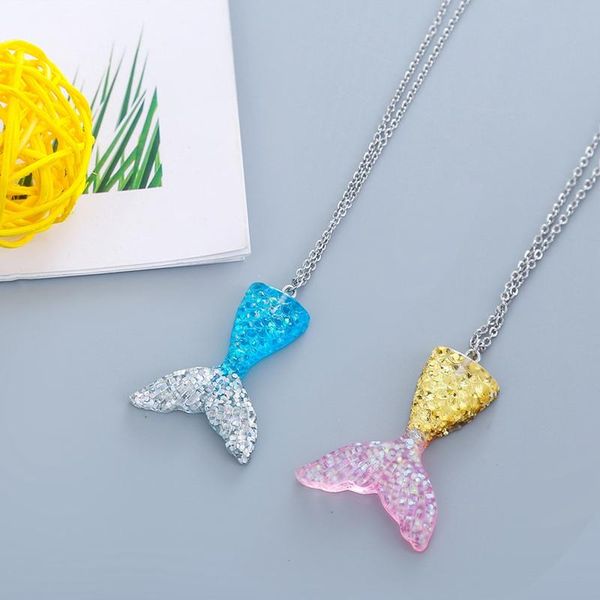 pendant necklaces fashion colourful gradient mermaid tail shimmery fish scale charm necklace choker for women girls jewelry, Silver
pendant necklaces fashion colourful gradient mermaid tail shimmery fish scale charm necklace choker for women girls jewelry, Silver