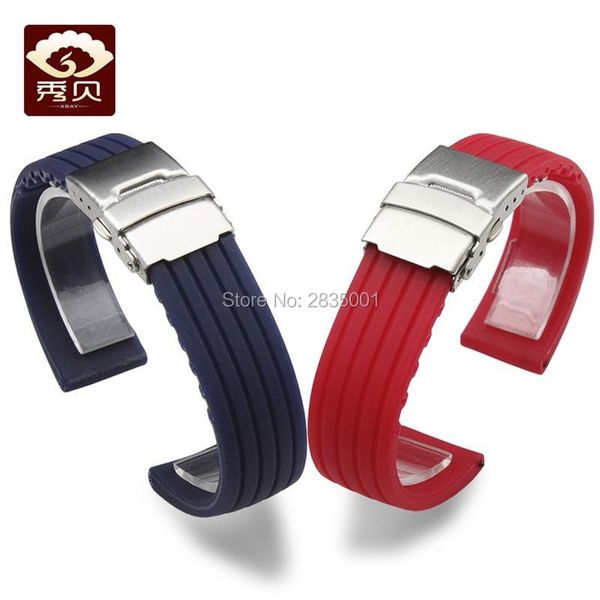 watch bands classical silicone rubber watchband style white/black/blue/red waterproof&soft strap with folding safety clasp, Black;brown
watch bands classical silicone rubber watchband style white/black/blue/red waterproof&soft strap with folding safety clasp, Black;brown