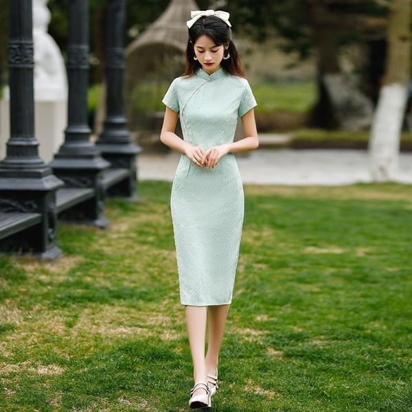 ethnic clothing green women cheongsam elegant oriental evening party ladies qipao vestidos vintage chinese style short sleeve robe gown, Red
ethnic clothing green women cheongsam elegant oriental evening party ladies qipao vestidos vintage chinese style short sleeve robe gown, Red